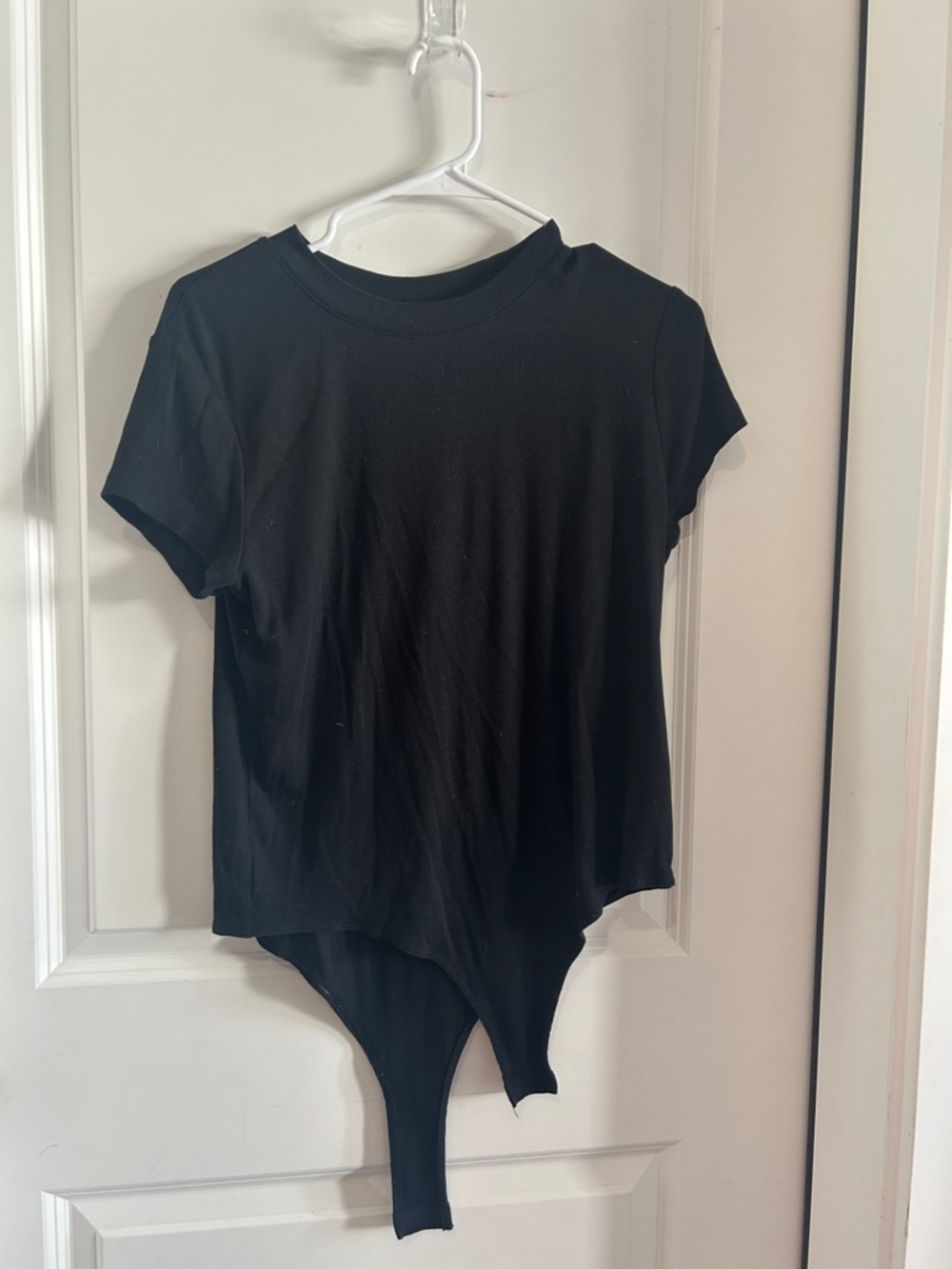 a new day Black Short-Sleeve Crewneck Bodysuit